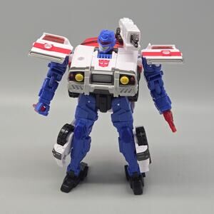 Transformers Age Of The Primes Red Alert Complete Hasbro AOTP Voyager Armada